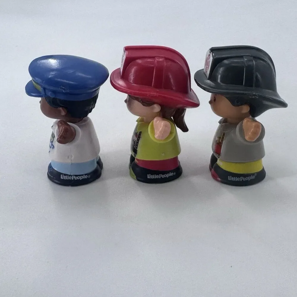 Lot of 6 Little People Figures Various Characters Careers Fireman Doctor